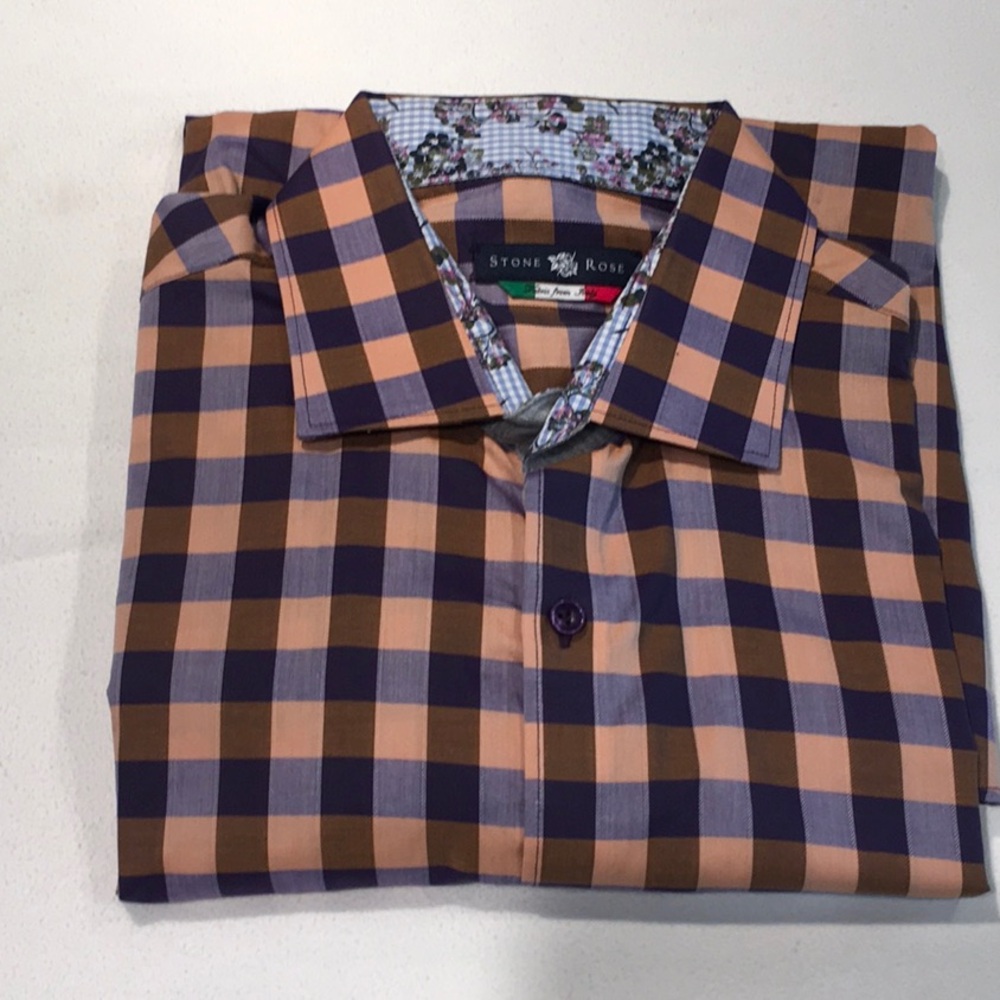 Stone Rose Button Down Shirt Unique Details